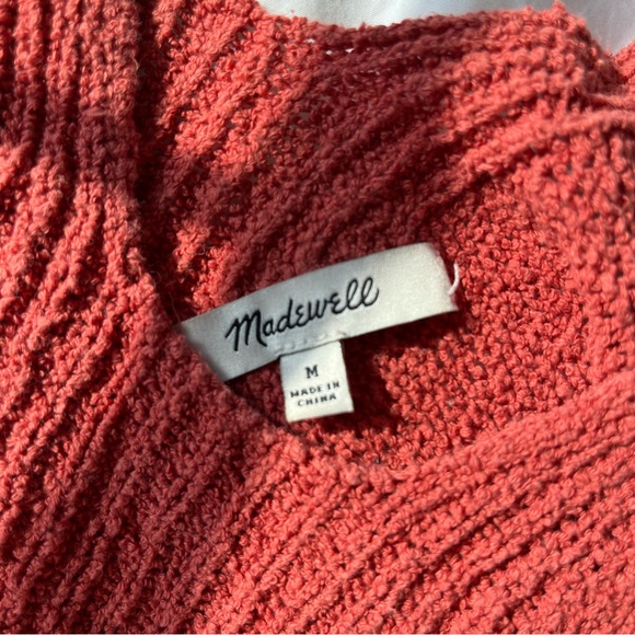 Dark Pink Madewell V Neck Knit Tank - Picture 2 of 2